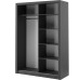 Alaska Black 150cm Sliding Wardrobe