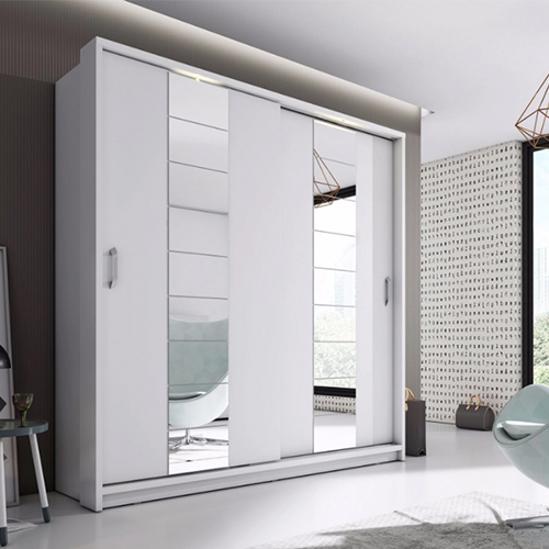 Colorado White 220cm Sliding Wardrobe