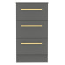 Haworth 3 Drawer Bedside