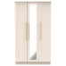 Haworth Tall 3 Door Mirrored Wardrobe