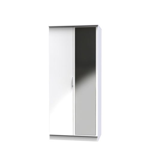 Plymouth 2 Door Mirrored Wardrobe 