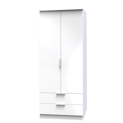 Plymouth Tall 2 Drawer Wardrobe 