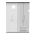 Worcester 4 Door 2 Drawer Wardrobe