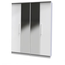 Worcester 4 Door Mirrored Wardrobe