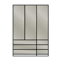 Monaco 150cm 6 Drawer Wardrobe