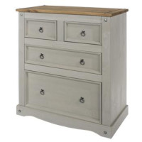 Mexican Grey 2+2 Drawer Chest
