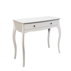 Classical White 1 Drawer Makeup Table