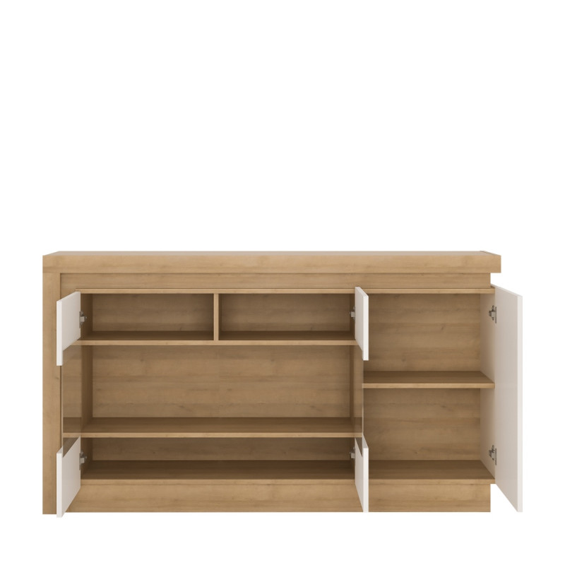 Lyon 3 Door Glazed Sideboard