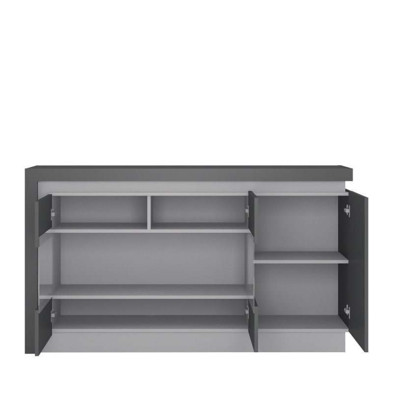 Lyon 3 Door Glazed Sideboard