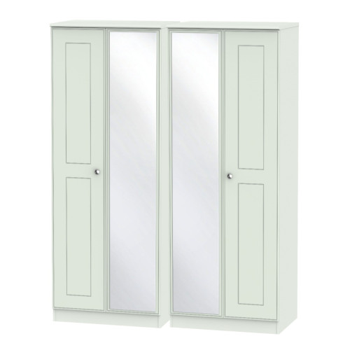 Victoria 4 Door Mirrored Wardrobe