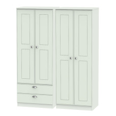 Victoria Tall 4 Door 2 Drawer Wardrobe