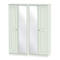 Victoria Tall 4 Door Mirrored Wardrobe