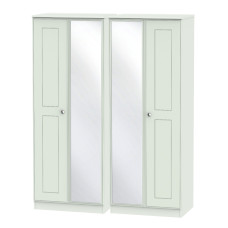 Victoria Tall 4 Door Mirrored Wardrobe