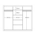 Florida Grey 250cm Sliding Wardrobe