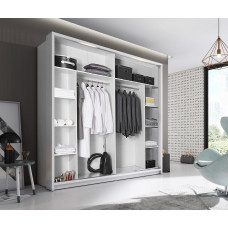 Colorado White 220cm Sliding Wardrobe