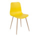 Metro Plastic Chair with Metal Legs White