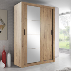 Maine Shetland Oak 120cm Sliding Wardrobe