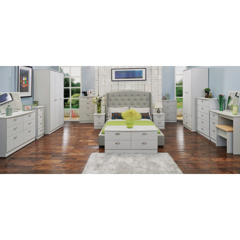Victoria 3 Door 2 Small Drawer Wardrobe