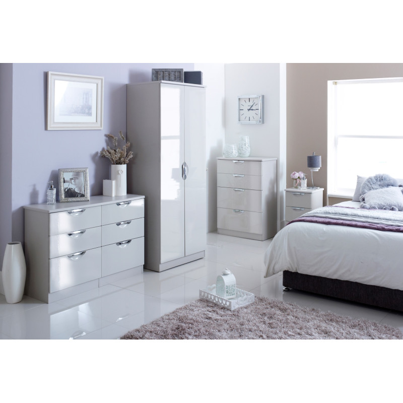 Camden Tall 4 Door Mirror Wardrobe