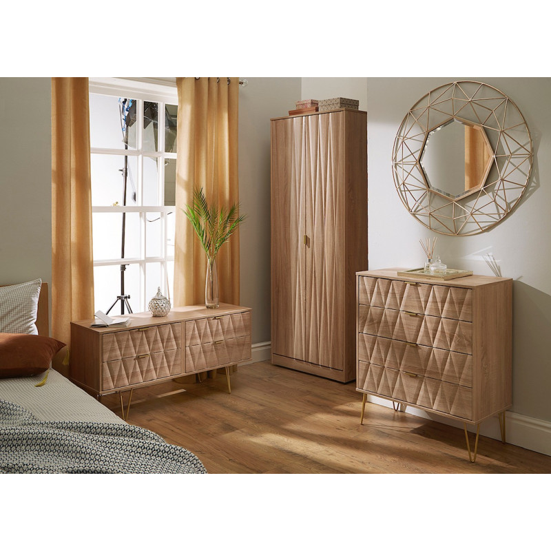 Diamond 6 Drawer Midi Chest