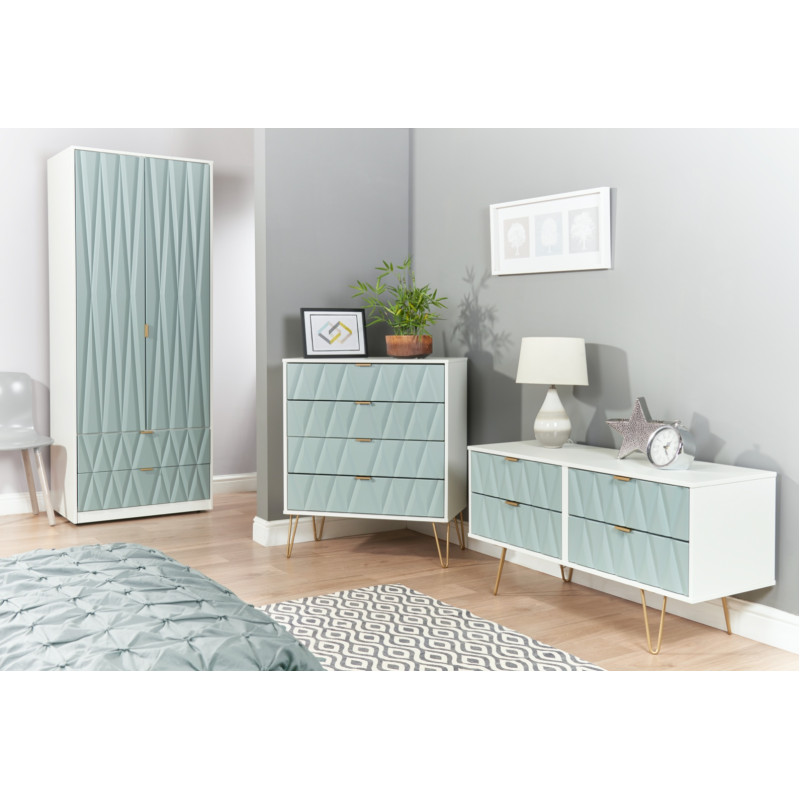 Diamond 6 Drawer Midi Chest