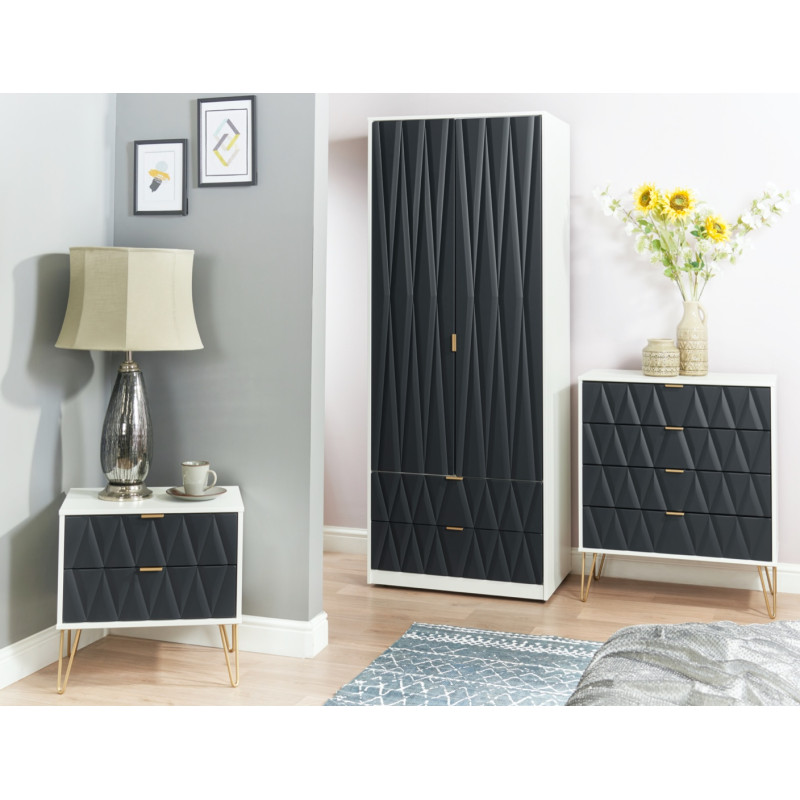 Diamond 6 Drawer Midi Chest