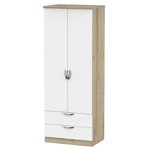 Camden Tall 2 Drawer Wardrobe