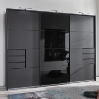 Cologne Black 273cm Sliding Wardrobe