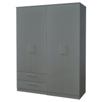 Destiny 4 Door 2 Drawer Wardrobe