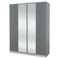 Destiny 4 Door Mirrored Wardrobe