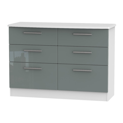 Knightsbridge 6 Drawer Midi Chest Knightsbridge 6 Drawer Midi Chest