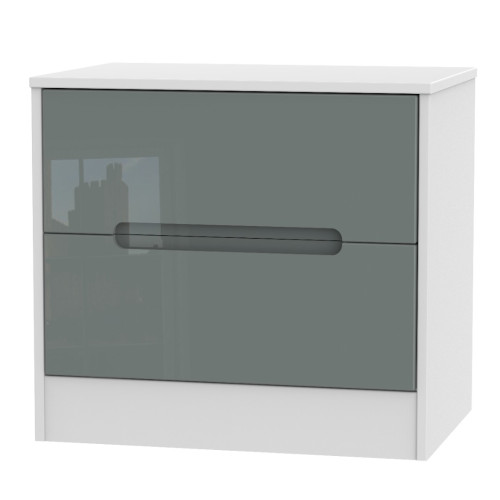 Monaco 2 Drawer Midi Chest