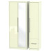 Monaco Tall 3 Door 2 Small Drawer Mirror Wardrobe