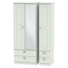 Victoria Tall 3 Door 4 Drawer Mirror Wardrobe