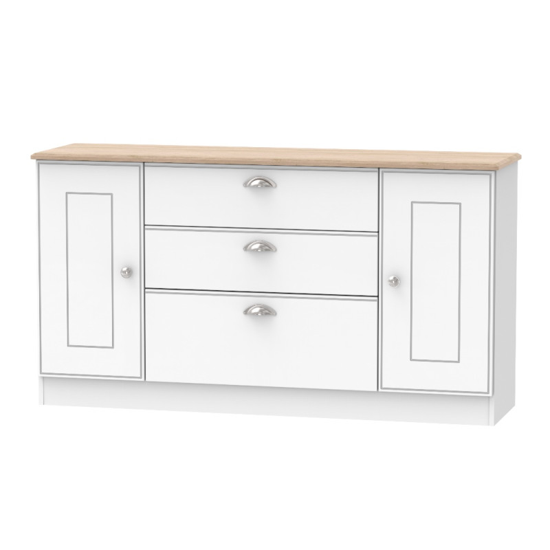 Victoria Wide 2 Door 3 Drawer Unit 