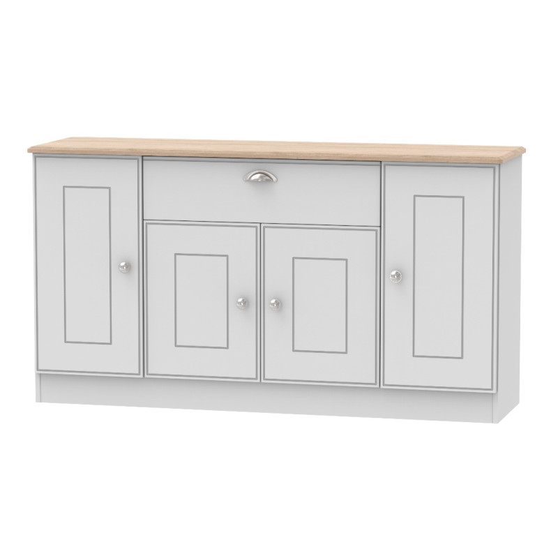Victoria Wide 4 Door 1 Drawer Unit 