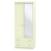 Warwick 2 Drawer Mirrored Wardrobe