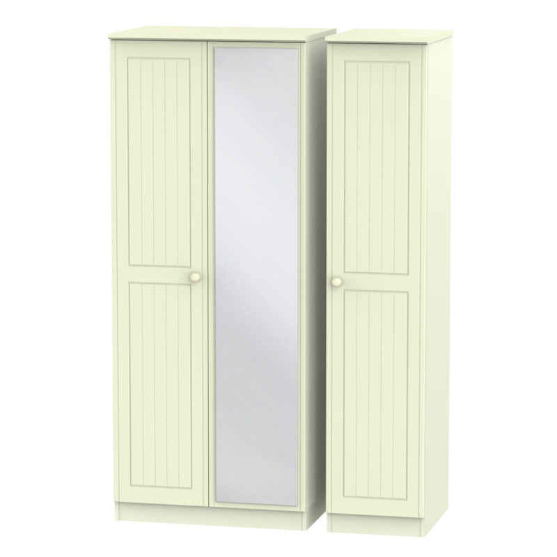Warwick 3 Door Mirrored Wardrobe