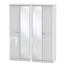Balmoral Tall 4 Door Mirrored Wardrobe