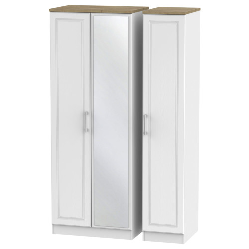 Kent Tall 3 Door Mirrored Wardrobe Kent Tall 3 Door Mirrored Wardrobe