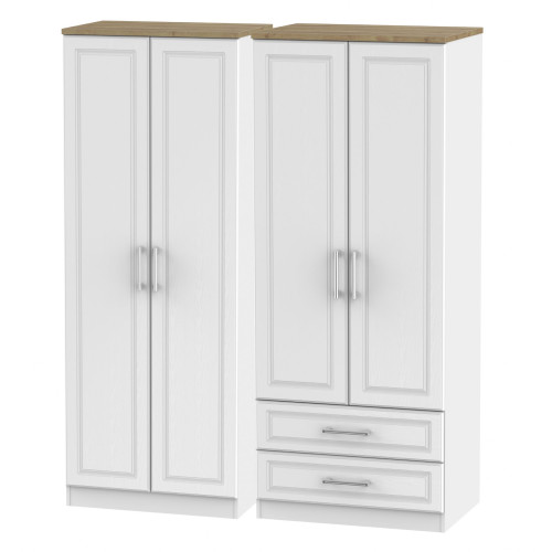 Kent Tall 4 Door 2 Drawer Wardrobe Kent Tall 4 Door 2 Drawer Wardrobe