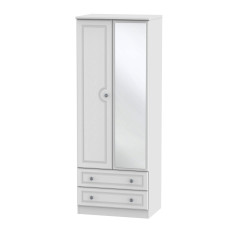 Pembroke 2 Drawer Mirrored Wardrobe