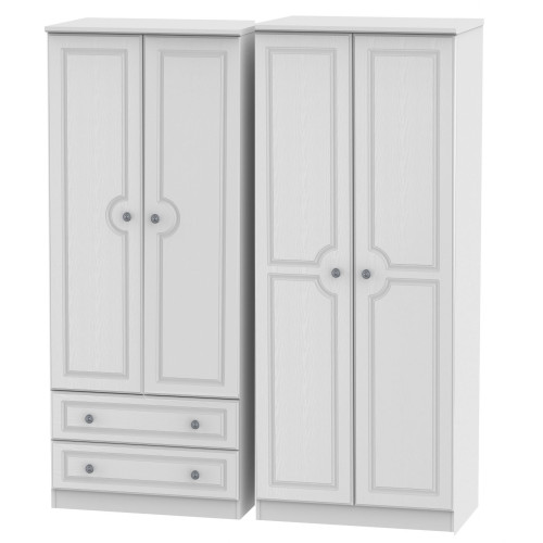 Pembroke Tall 4 Door 2 Drawer Wardrobe