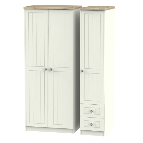 Rome Standard 3 Door 2 Small Drawers Wardrobe Rome Standard 3 Door 2 Small Drawers Wardrobe