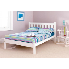 Shaker White Low Foot Bed Frame from