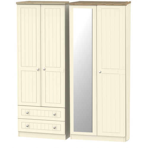 Vienna Standard 4 Door 2 Drawer Mirror Wardrobe Vienna Standard 4 Door 2 Drawer Mirror Wardrobe