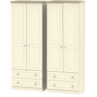 Vienna Standard 4 Door 4 Drawer Wardrobe