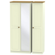 Warwick Tall 3 Door Mirrored Wardrobe