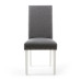 Randall Stud Detail Linen Effect Steel Grey in White Legs