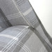 Karta Scroll Back Check Grey Dining Chair